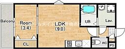 (仮称)ジーメゾン豊橋花中町 1LDKの間取図画像