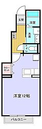 フォーリア 1Kの間取図画像