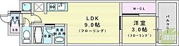 リビオメゾン新大阪 1LDKの間取図画像