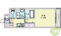 アイズ・グランデ 1Kの間取図画像