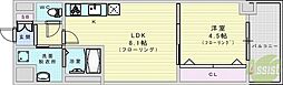 グランルクレ新大阪 1LDKの間取図画像