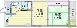 コーポフェニックス 1DKの間取図画像