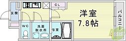 JMFレジデンス大阪福島 1Kの間取図画像