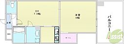 BIGMOG 1DKの間取図画像