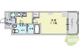 セレニテ新大阪弐番館 1Kの間取図画像