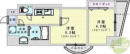 Luxe新大阪SOUTH 2Kの間取図画像