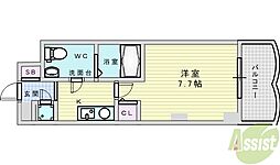 セレニテ新大阪弐番館 1Kの間取図画像