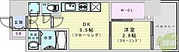 セレ二テ新大阪プリエ 1DKの間取図画像