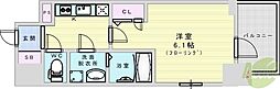 エスリードレジデンス大阪グランノース1 1Kの間取図画像