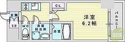 エスリード新大阪アヴァン 1Kの間取図画像