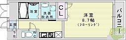 メルベーユ西淀 1Kの間取図画像