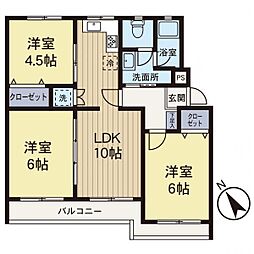 間取図画像 3LDK