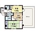 間取り：【間取り図】とても陽当たりが良い間取りとなっております。