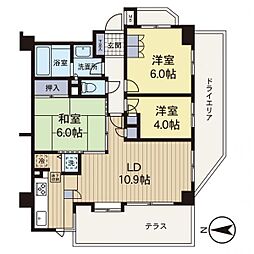 市が尾パーク・ホームズ参番館 3LDKの間取図画像
