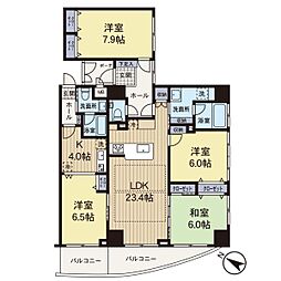 ロワール横濱レムナンツ 4LDKの間取図画像