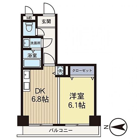 【間取り図】使い勝手の良い間取りです。