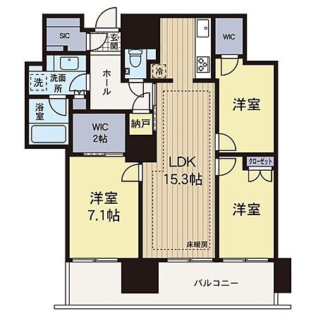 3LDK 間取り