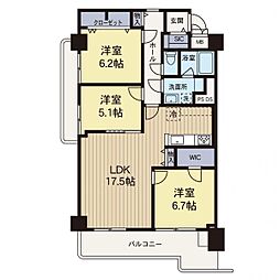 ボナハイツ星川 3LDKの間取図画像