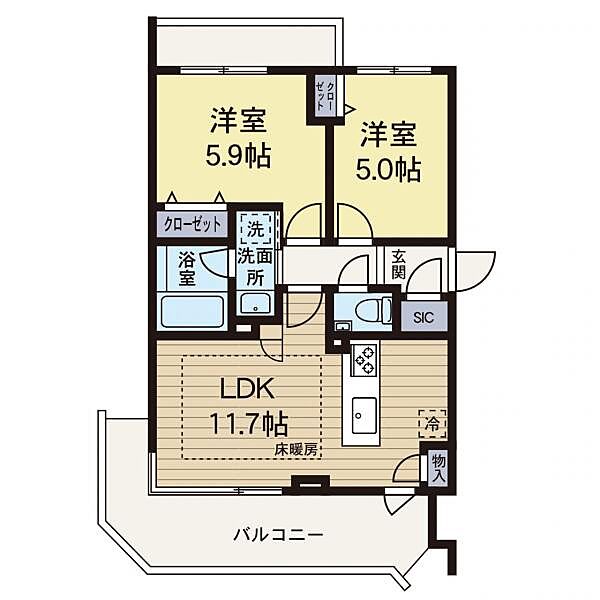 間取りを拡大表示