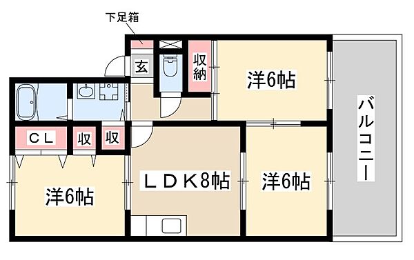 セジュール春風 ｜愛知県名古屋市天白区高島2丁目(賃貸アパート3LDK・2階・59.50㎡)の写真 その2