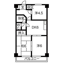 中根ハイツ 3階