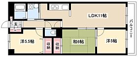 ハイネスバーグ御器所  ｜ 愛知県名古屋市昭和区緑町3丁目32（賃貸マンション3LDK・5階・66.36㎡） その2