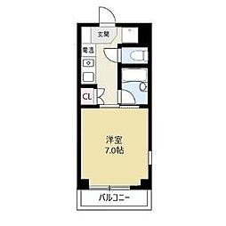 シーズンコート塩釜駅前 1Kの間取図画像