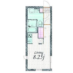 Branche桜山III 4階ワンルームの間取り