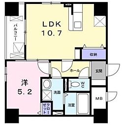 リフレスタ吹上 2階1LDKの間取り