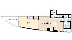 さくらHills富士見 10階1LDKの間取り