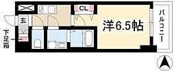 S-RESIDENCE名駅北alesia(アレシア) 1Kの間取図画像