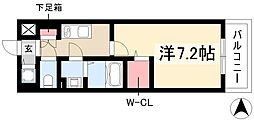 エスリード栄ザパーク 1Kの間取図画像