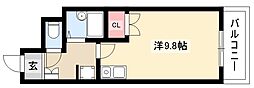 エステイタスAS-17 ワンルームの間取図画像