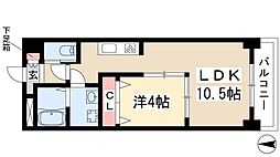 Lamiacasa 1LDKの間取図画像