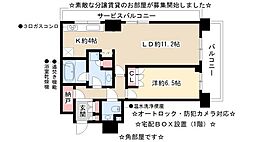ブリリアタワー名古屋グランスイート 1LDKの間取図画像