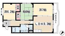 ヒバリハイツ 4階/-