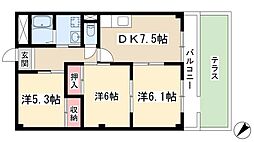 ヒバリハイツ 1階/-