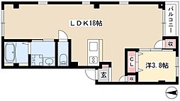 グランレーヴ東別院EAST 1LDKの間取図画像