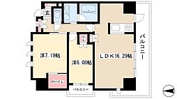 ParkAvenue覚王山 2LDKの間取図画像
