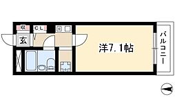 エル・エスポア御器所 1Kの間取図画像