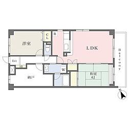 エストマール川名 3LDKの間取図画像