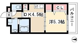 フォレスト9 1DKの間取図画像