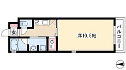 HIBINORISE 1Kの間取図画像