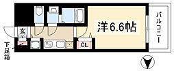 プレサンス千種アイル 1Kの間取図画像