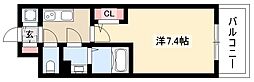 エスリード桜山ル・ヴェール 1Kの間取図画像