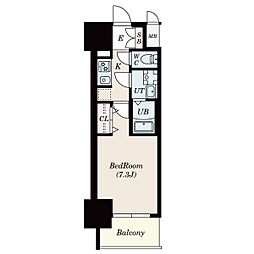 S-RESIDENCE池下駅前 1Kの間取図画像