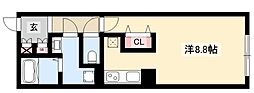 ルミナスパレス千代田 ワンルームの間取図画像