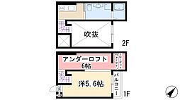 Attic野並 1Kの間取図画像
