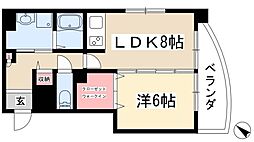 フィルプロビデンス 1LDKの間取図画像