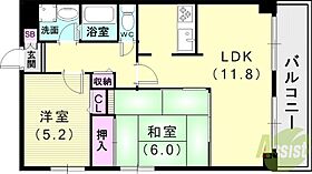 兵庫羽坂通パークホームズ  ｜ 兵庫県神戸市兵庫区羽坂通3丁目（賃貸マンション2LDK・12階・59.40㎡） その2